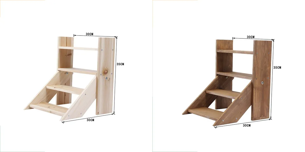 flores de madera de múltiples capas Soporte de exhibición de suculentas Estante para macetas Estante para plantas de balcón