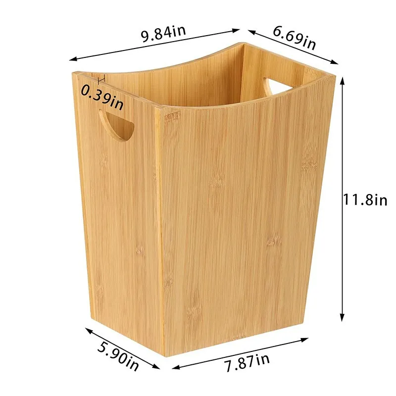 Medio ambiente - Bote de basura de bamb&uacute; amigable para la cocina 