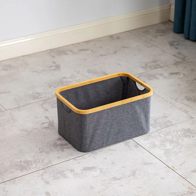 caja de almacenamiento de escritorio para ba&ntilde;o. Cesta plegable de tela para la colada, caja de almacenamiento de escritorio para ba&ntilde;o.
