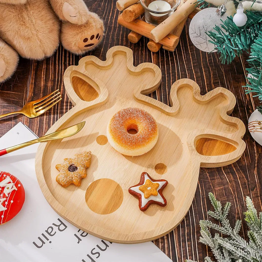 forma de coraz&oacute;n 'Love', bandeja de bamb&uacute; para servir para regalo