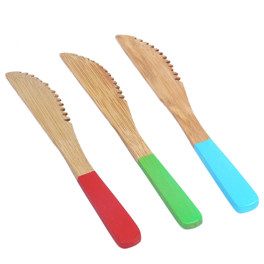 Personalice el cuchillo de bamb&uacute; para beb&eacute;s para acampar 