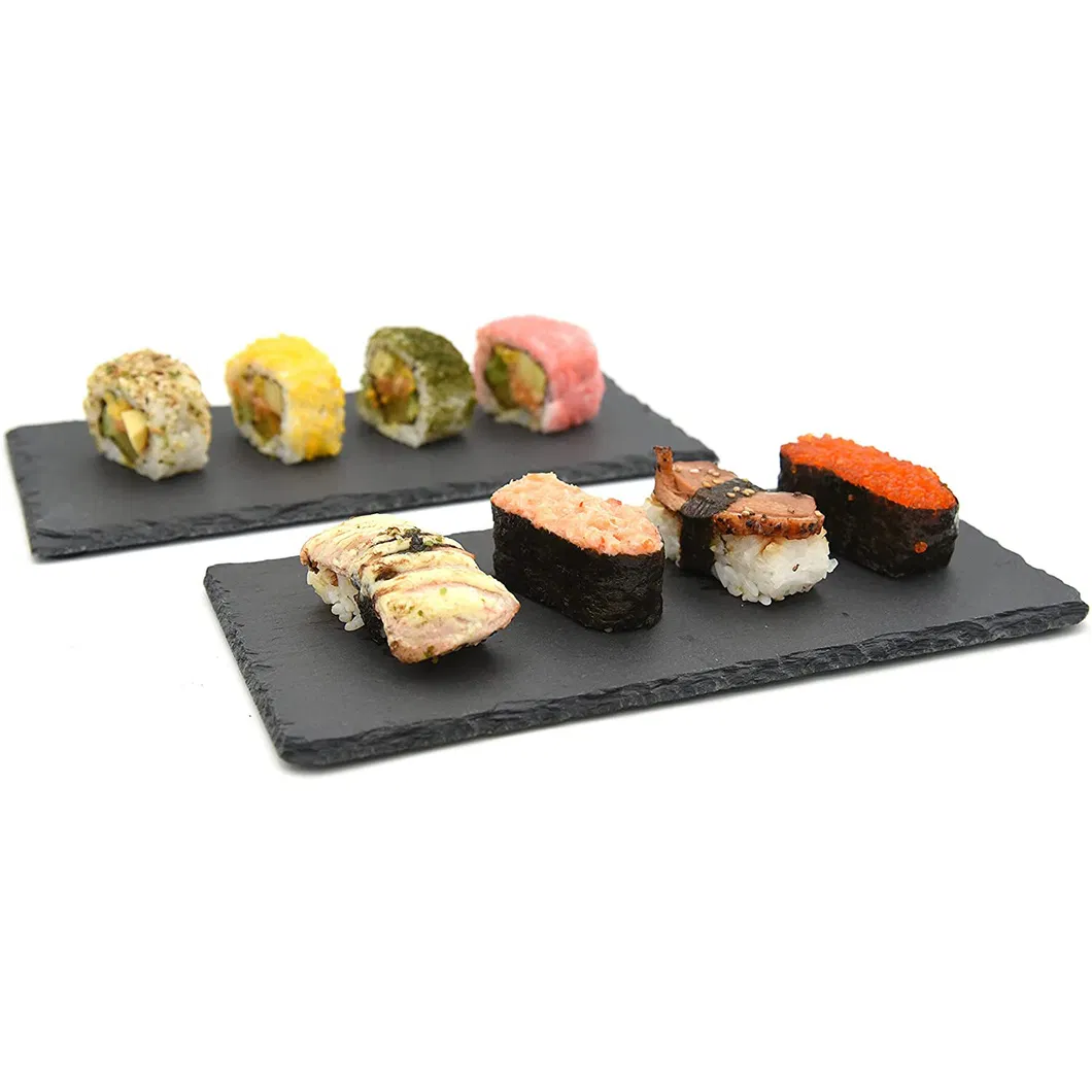 Tabla de cortar queso de pizarra rectangular para restaurante