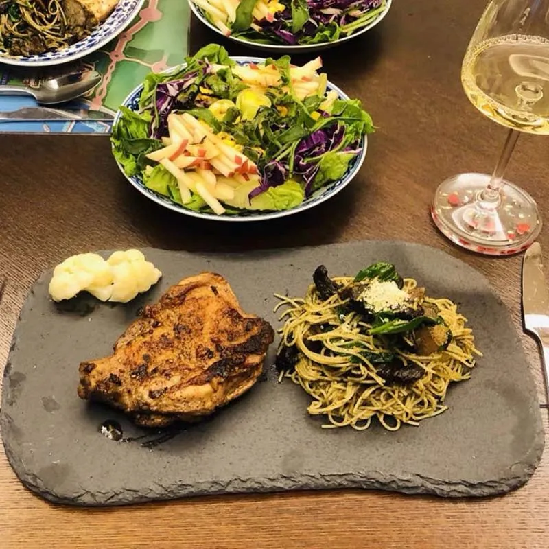Plato de Pizarra para Quesos para Carnes/Snack/Embutidos 