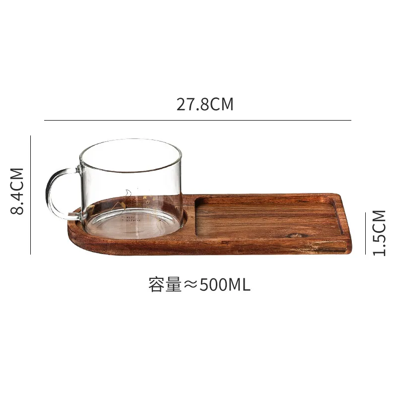 de madera resistente al calor con taz&oacute;n de vidrio para pud&iacute;n Taz&oacute;n de helado Taza de yogur