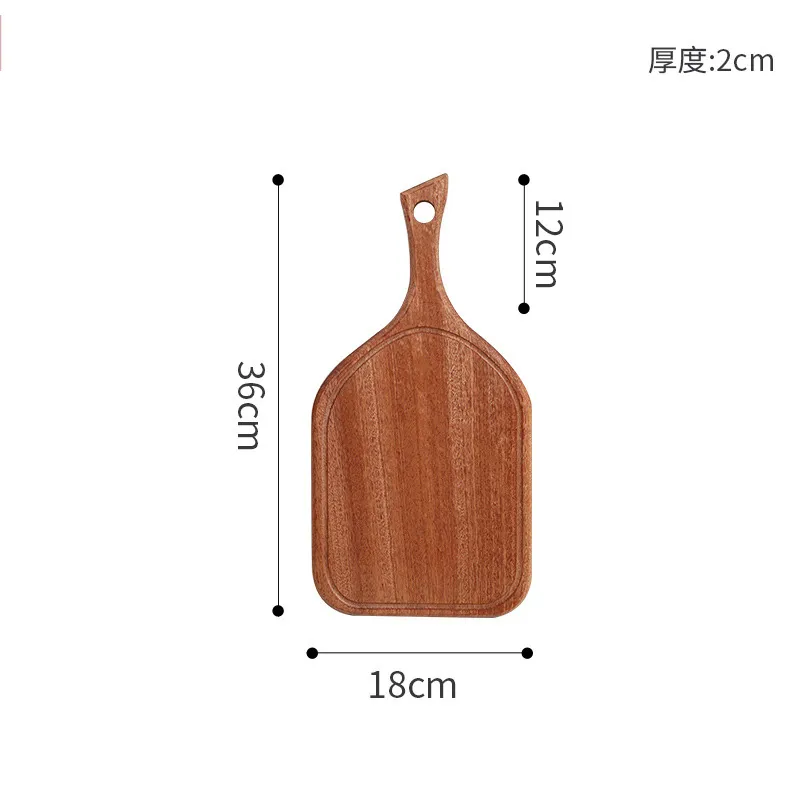 Juego de 3 tablas de cortar de madera orgánica personalizadas para uso doméstico