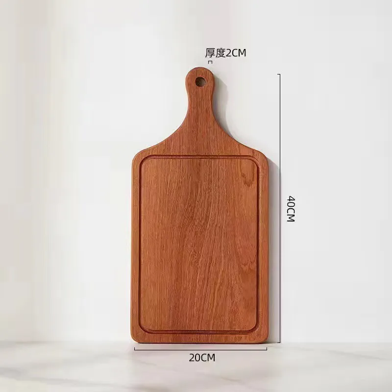 Tabla de servicio de madera de &eacute;bano vendedora caliente para sushi de charcuter&iacute;a de queso de pizza 