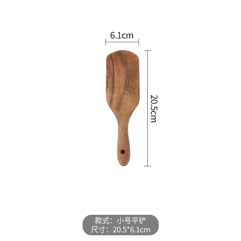 Esp&aacute;tula de madera de acacia vendedora caliente para mezclar ensalada de pizza y salsa 