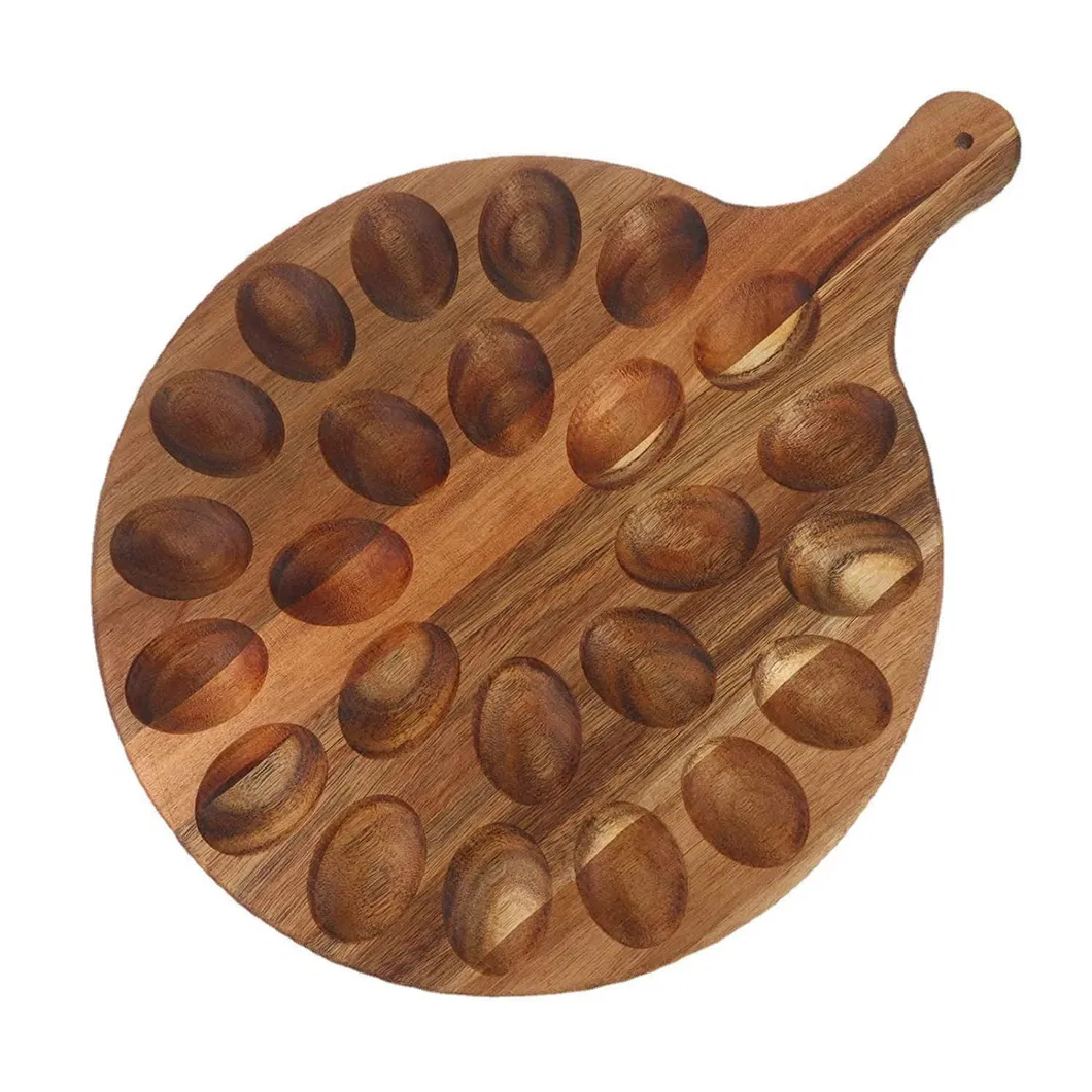 para huevos de madera grande con forma de paleta, soporte para caja de huevos, organizador de huevos, soporte para huevos con asa
