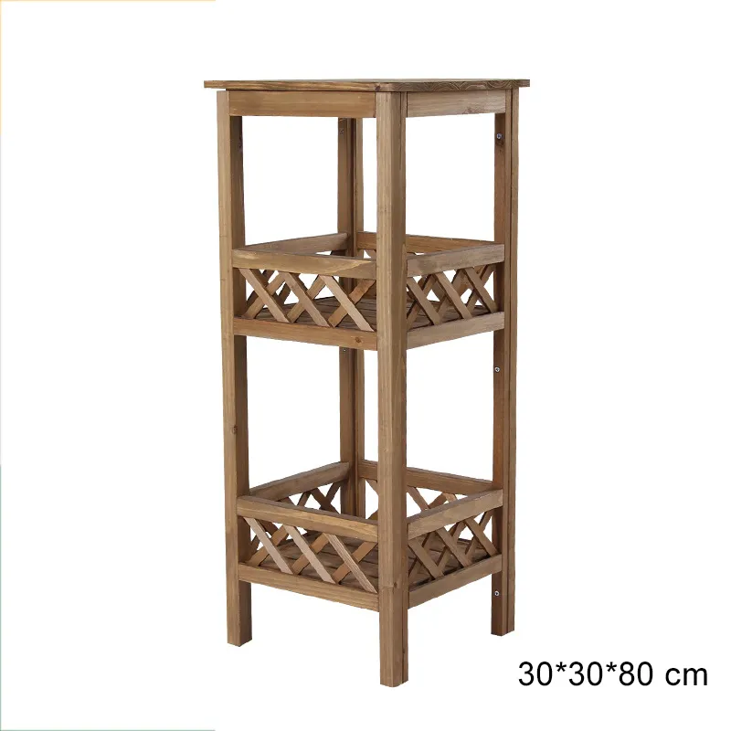 estante de exhibici&oacute;n de soporte de jard&iacute;n de almacenamiento multicapa, soporte de madera para plantas para balc&oacute;n, pasillo, jard&iacute;n