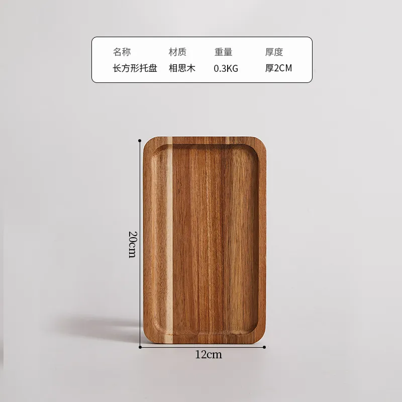 decorativas de madera de bambú vintage para servir aperitivos/café/decoración del hogar