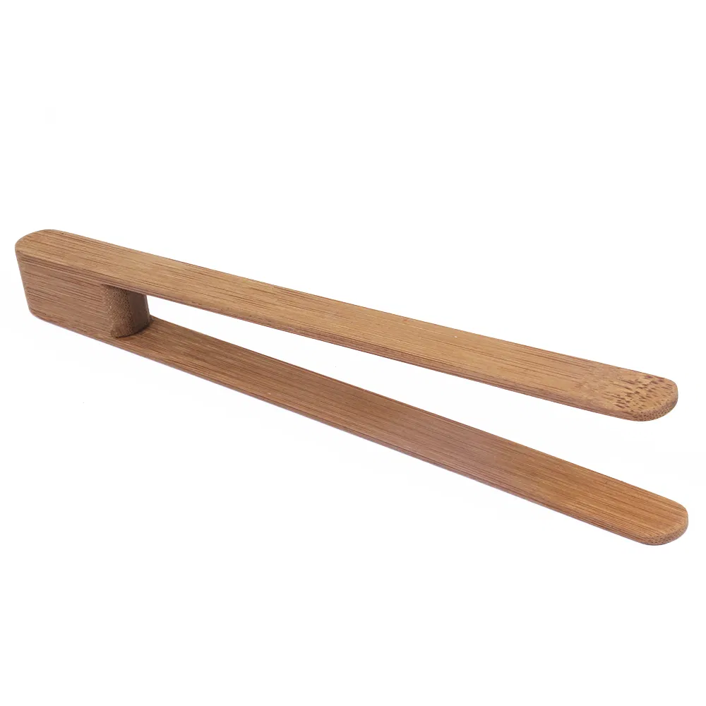 Juego de pinzas para tostadas de bamb&uacute; para cocinar en la cocina