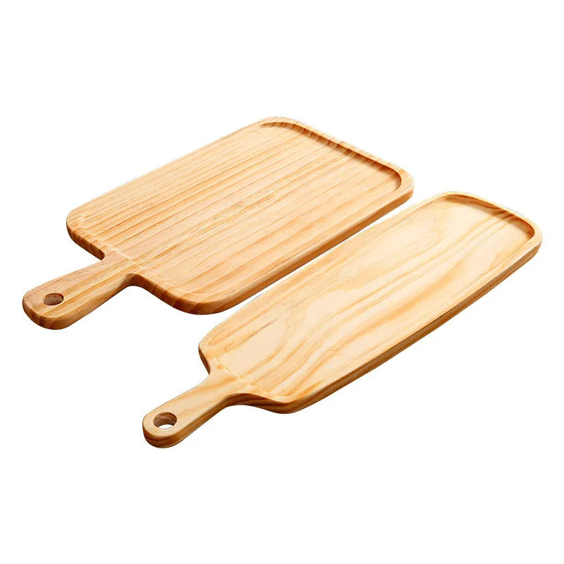 Plato/bandeja para servir de madera de pino con forma de paleta personalizada para alimentos