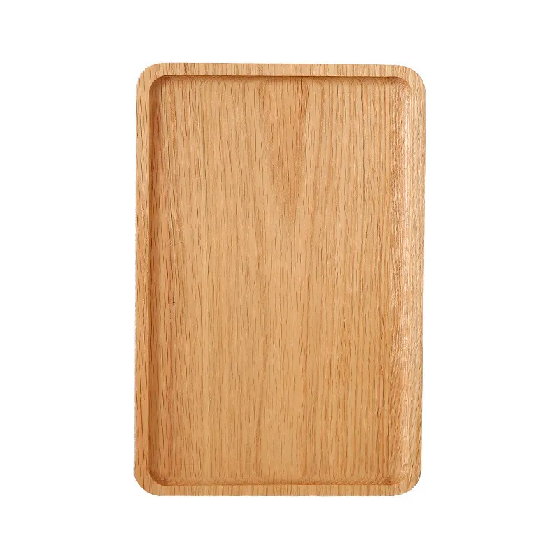 de madera de haya. Platos para aperitivos y cena en forma rectangular. Bandeja para servir de madera de haya. Platos para aperitivos y cena en forma rectangular.