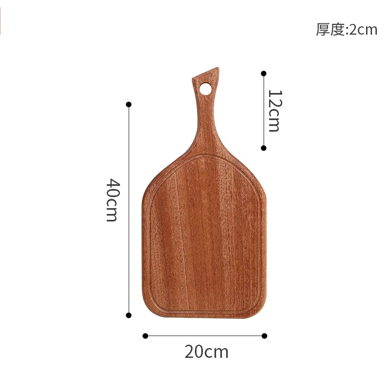 Juego de 3 tablas de cortar de madera orgánica personalizadas para uso doméstico