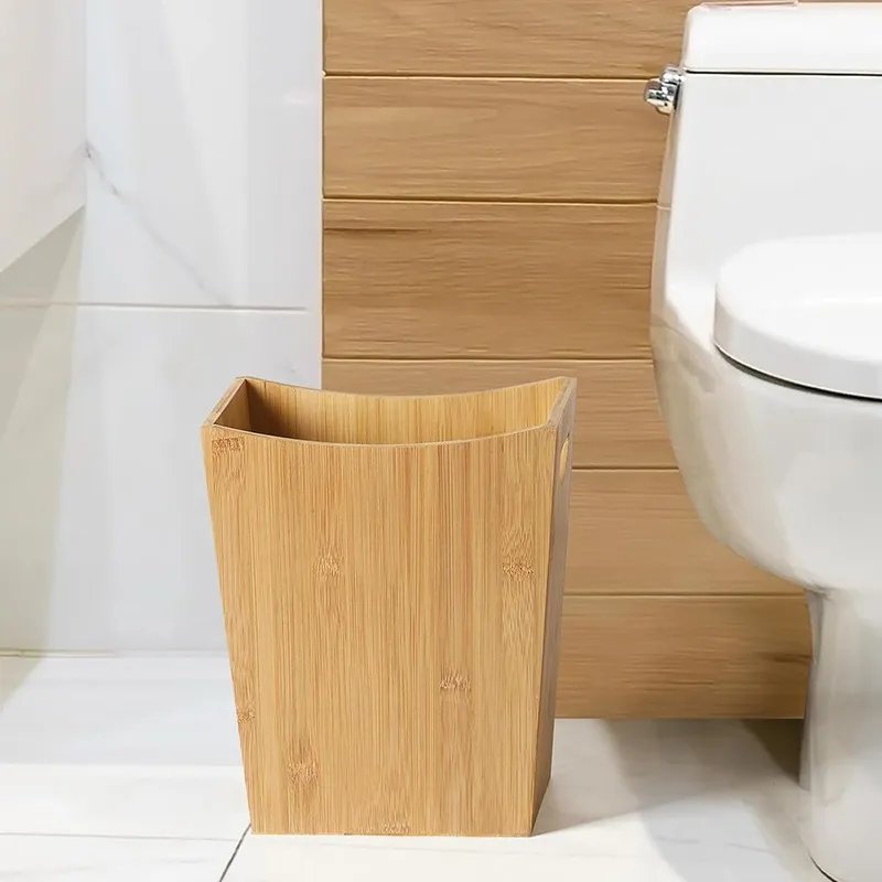 Medio ambiente - Bote de basura de bamb&uacute; amigable para la cocina 