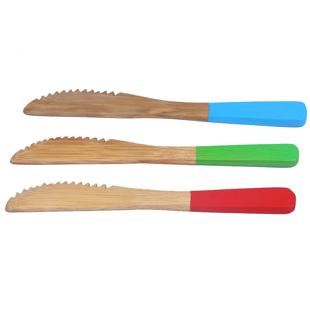 Personalice el cuchillo de bamb&uacute; para beb&eacute;s para acampar 