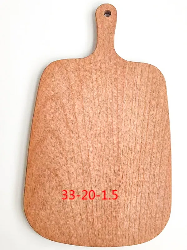 Tabla de cortar de madera de haya con 