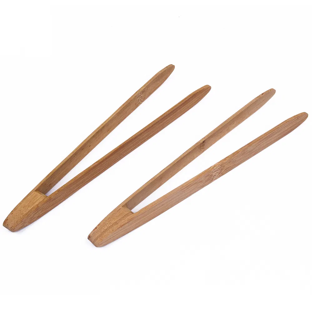 Pinzas de Madera de Bamb&uacute; para Charcuter&iacute;a, Tostadora, Alimentaci&oacute;n y Cocina 