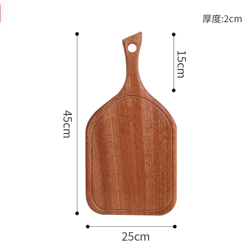 Juego de 3 tablas de cortar de madera orgánica personalizadas para uso doméstico