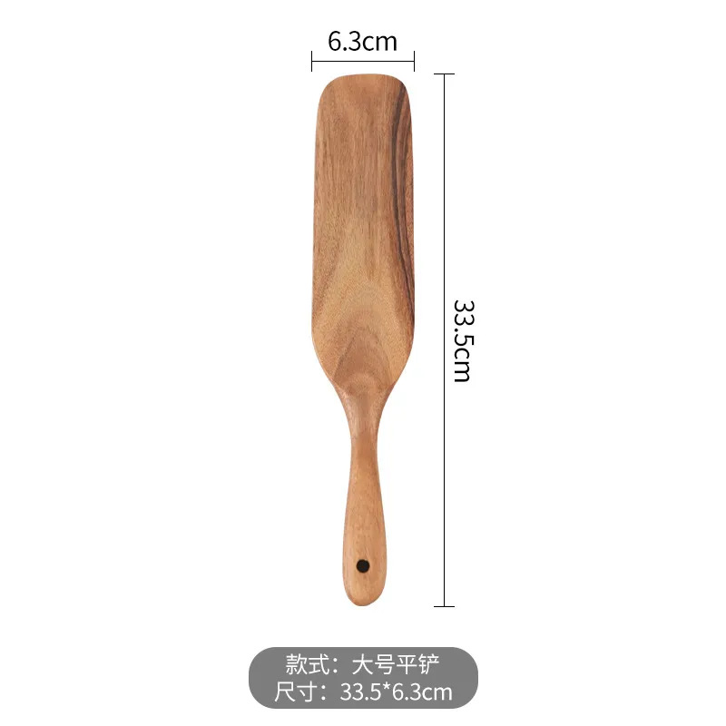 Esp&aacute;tula de madera de acacia vendedora caliente para mezclar ensalada de pizza y salsa 
