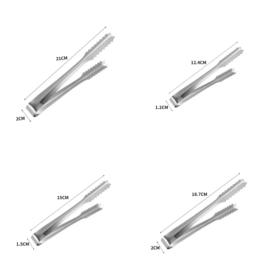 multifuncionales para barbacoa de acero inoxidable, pinzas de cocina con clip para alimentos fritos