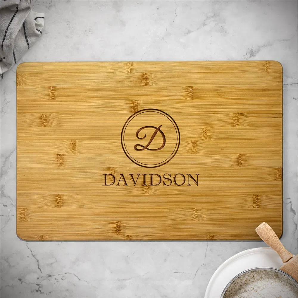 Herramientas de cocina Tabla de cortar de bambú personalizada para verduras, tabla de cortar con logotipo de láser