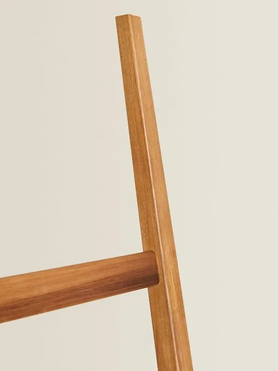 Toallero de madera de acacia Escalera para ropa de madera Escalera para toallas 