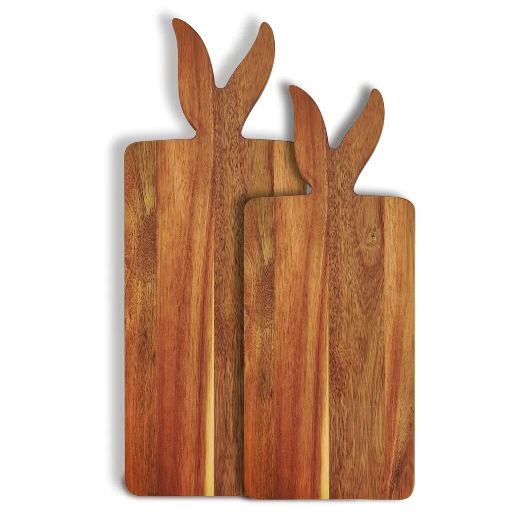 Juego de tabla para quesos y para servir de madera de acacia antideslizante de primera calidad Juego de tabla para quesos y para servir de madera de acacia antideslizante de primera calidad Juego 
