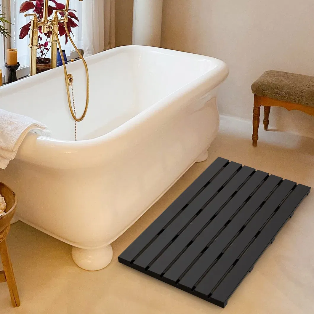 Alfombra de ba&ntilde;o de bamb&uacute; grande y larga Alfombra de ba&ntilde;o para SPA