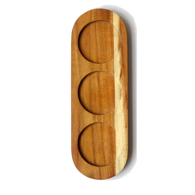 de vuelo de cerveza de madera de m&aacute;rmol con forma de paleta y portavasos de vidrio