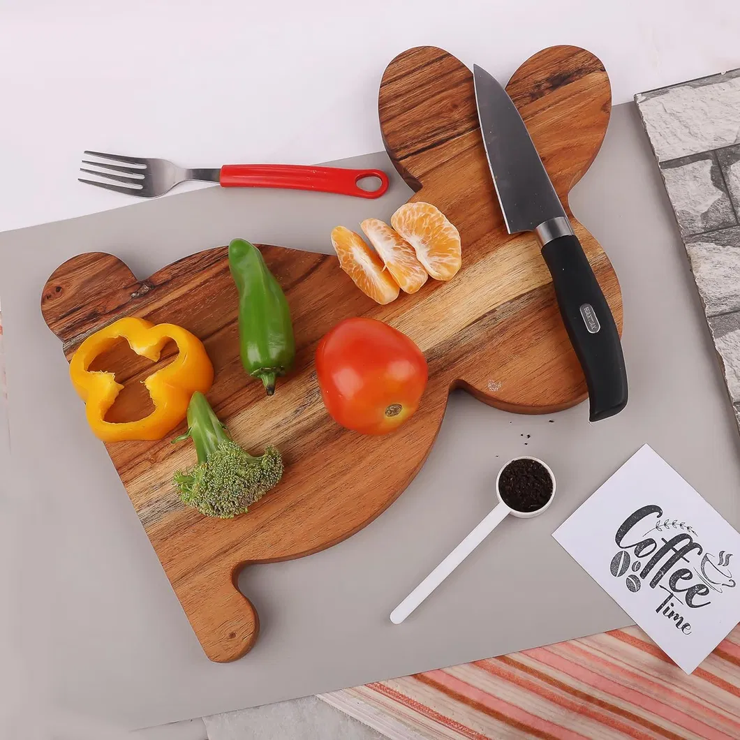 Tablas de cortar de madera con forma de conejito y tablas para servir charcuter&iacute;a personalizadas 