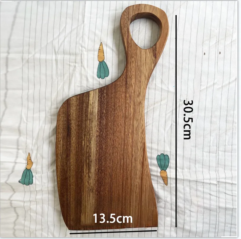 Tabla para servir sushi de pan de filete de madera de forma irregular grande Tabla para servir 
