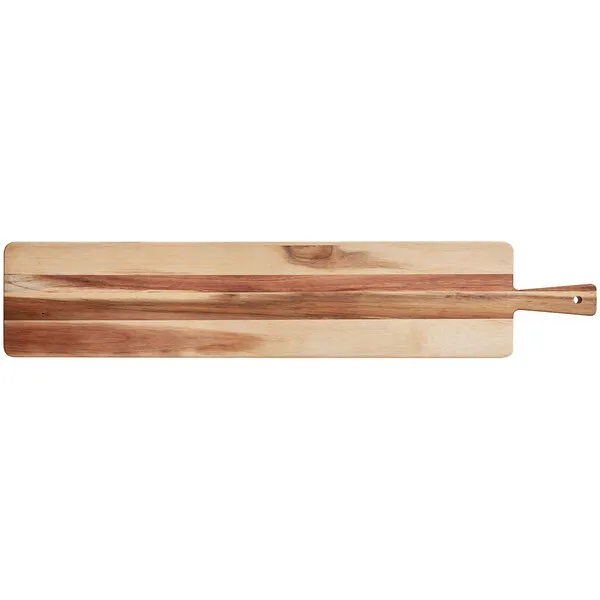 Tabla de servir de madera con forma de paleta larga Tabla de charcuter&iacute;a para eventos 