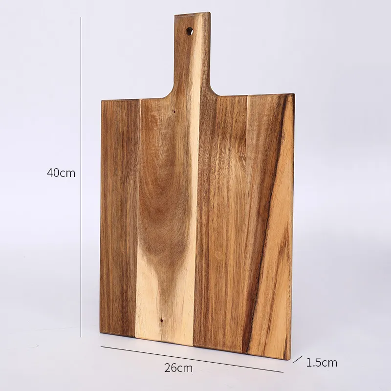 de servir de madera con forma de paleta grande para embutidos, frutas 