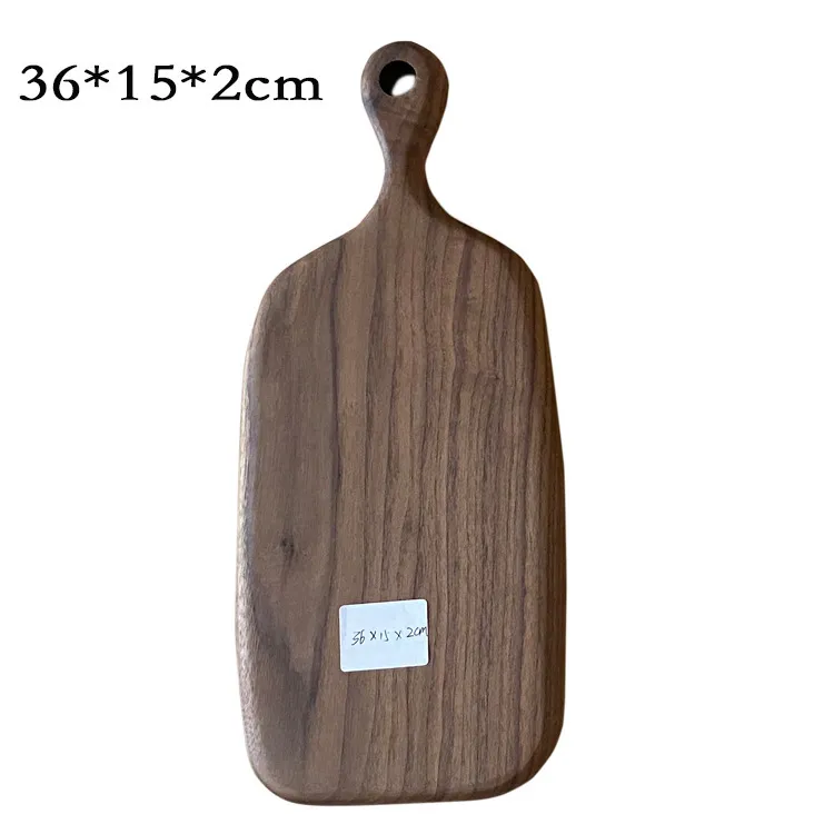 cortar de madera de nogal occidental para pizza, sushi, bandeja para filete de queso