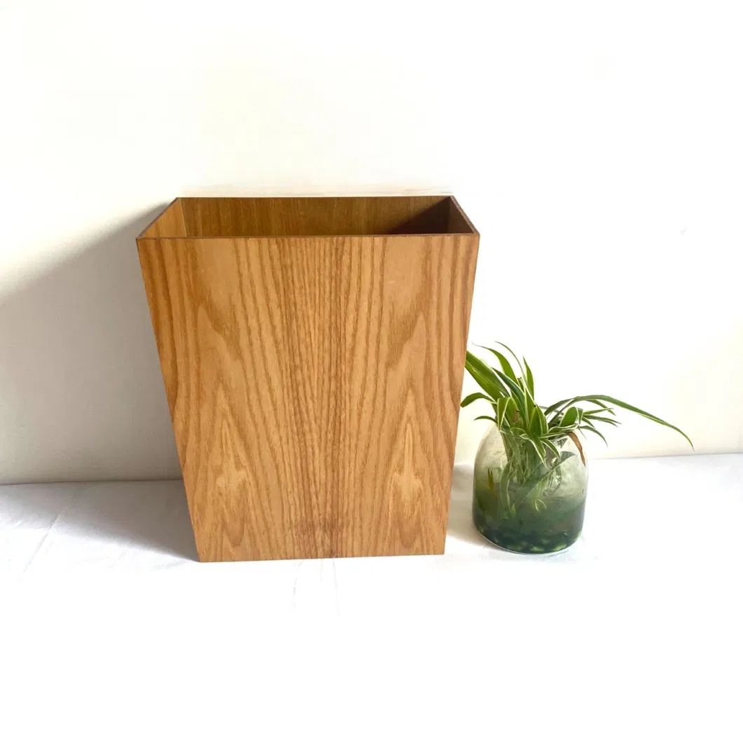 Bote de basura de madera clasificado multifuncional personalizado para uso hotelero y doméstico