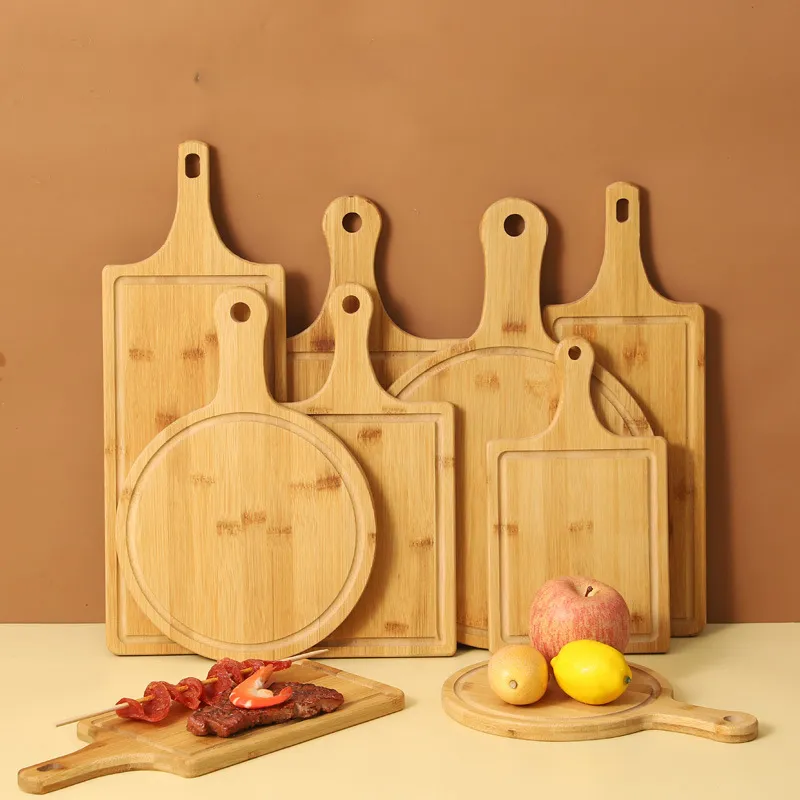 Juego de tablas para cortar queso de cocina con paleta portátil de bambú Bulkbuy