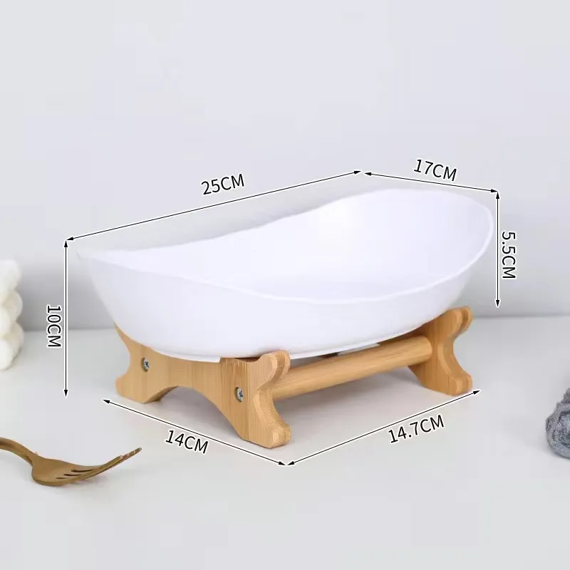 Cesta de frutas de cer&aacute;mica de 2 niveles para encimera de cocina, para pan, almacenamiento de verduras y exhibici&oacute;n de frutas 