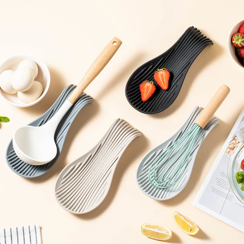 cucharas, utensilios de cocina de silicona 