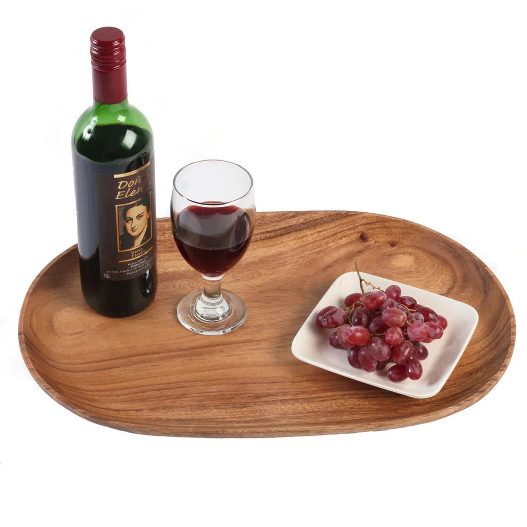 Tablero de charcuter&iacute;a de madera grande dividido de 19x11,5 pulgadas, platos para aperitivos, bandeja para servir con asas para fiesta 