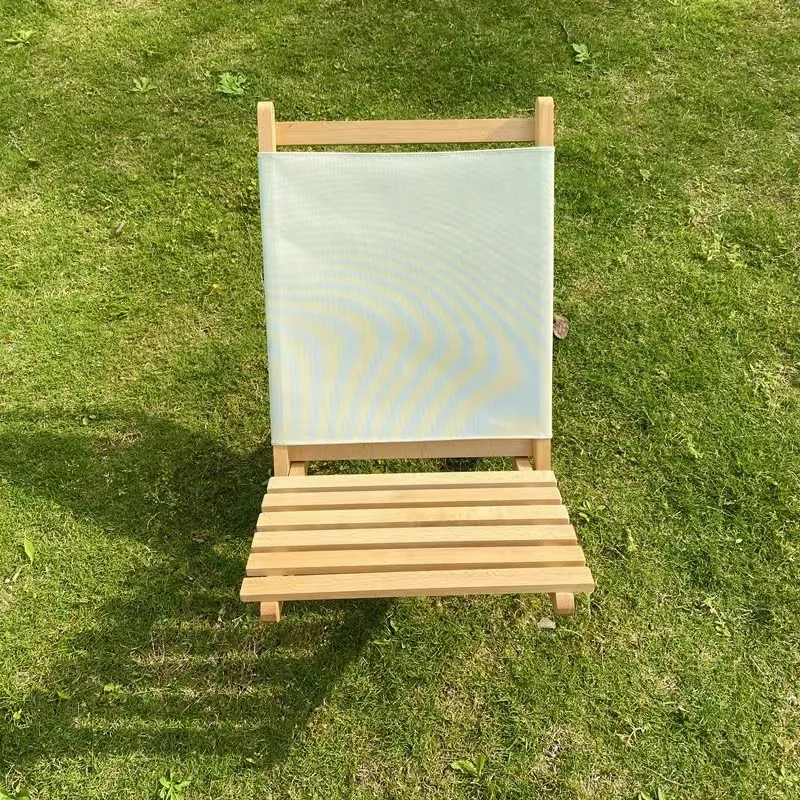 Silla relajante plegable port&aacute;til de madera de haya, silla de camping para terraza, jard&iacute;n, patio trasero y c&eacute;sped, brasero (haya) 