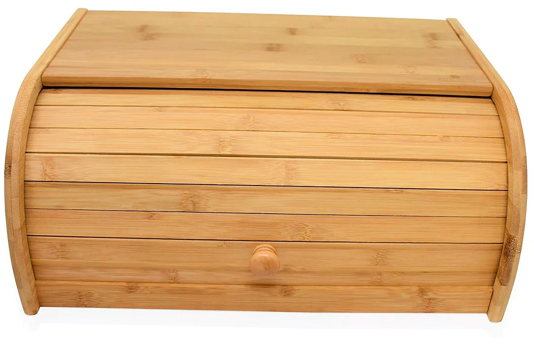 Organizador de almacenamiento de pan de bamb&uacute; de alta calidad que necesita ensamblaje Organizador 