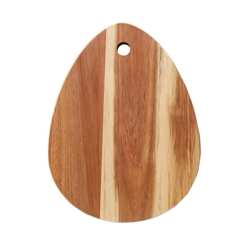 Tabla de cortar de madera rectangular decorativa para acampar