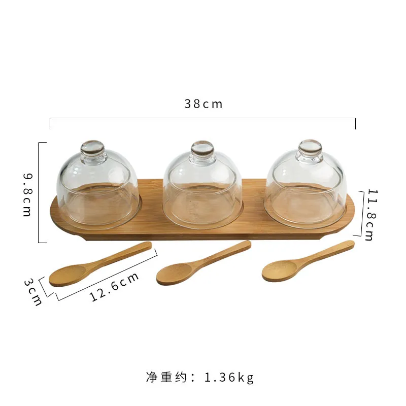 plato de mantequilla de bamb&uacute; de 5 pulgadas con tapa de la f&aacute;brica de Fujian Bandeja 