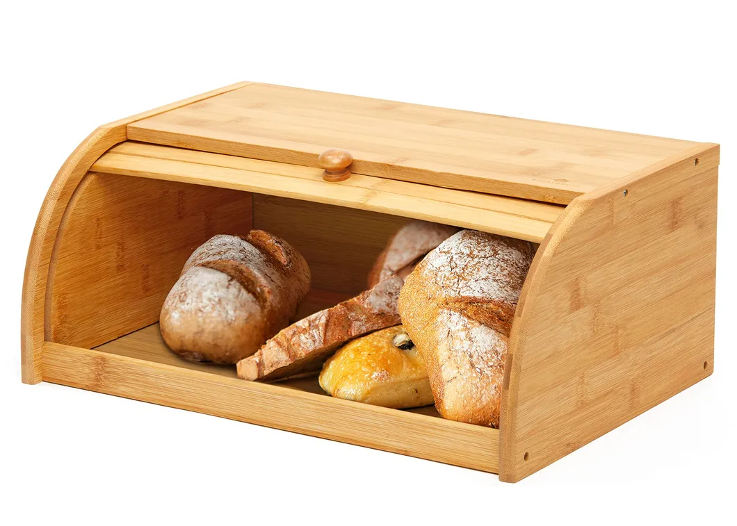 de almacenamiento de pan de bamb&uacute; de alta calidad que necesita ensamblaje 