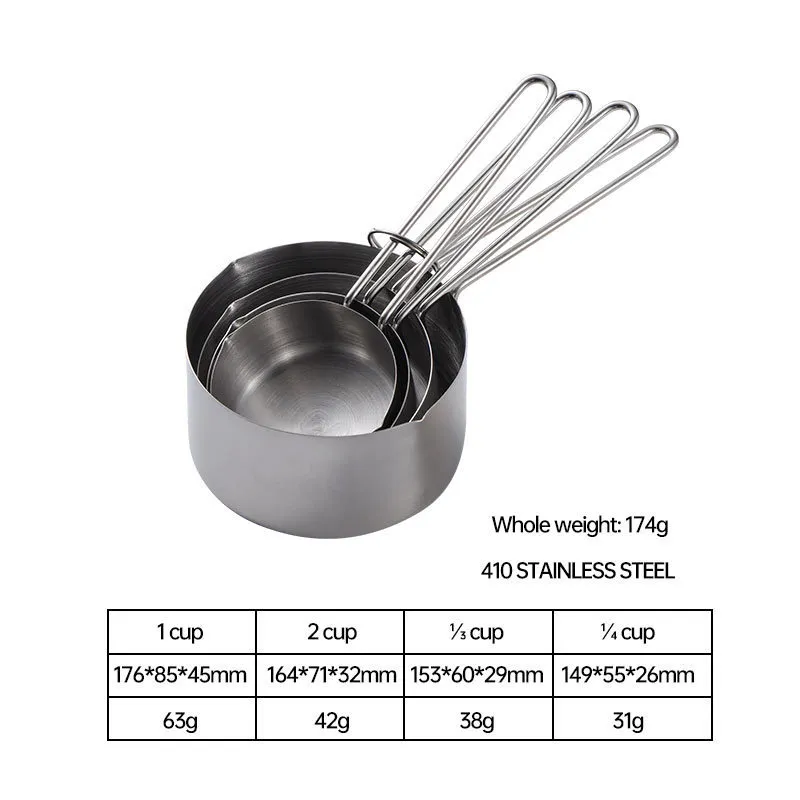 Juego de cucharas medidoras de acero inoxidable premium para cocinar y hornear con precisi&oacute;n 