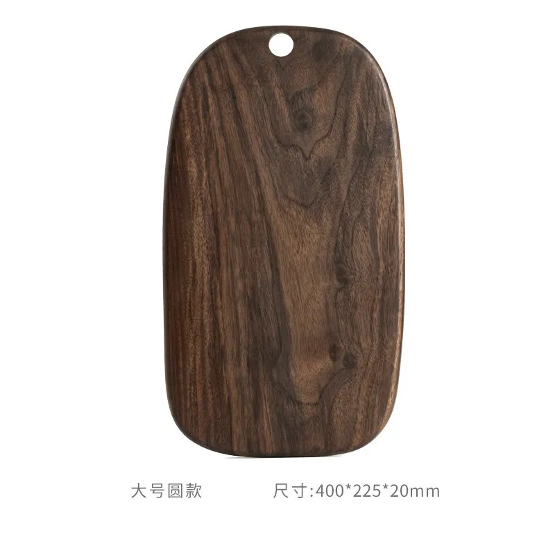 Juego de 2 tablas de cortar de madera de nogal para cocina