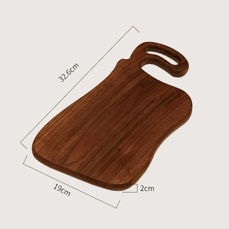 Tabla de cortar de madera de nogal con forma personalizada 