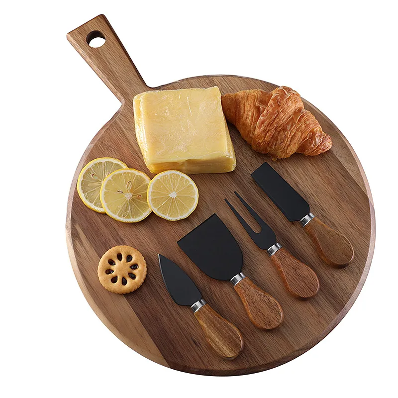 Tabla para servir grande de madera de acacia, juego de 