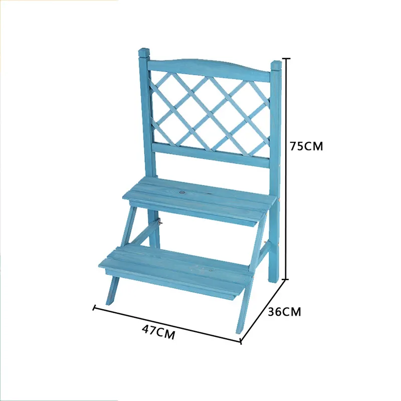 para flores escalonado Soporte para plantas vintage Soporte para macetas de madera para jard&iacute;n
